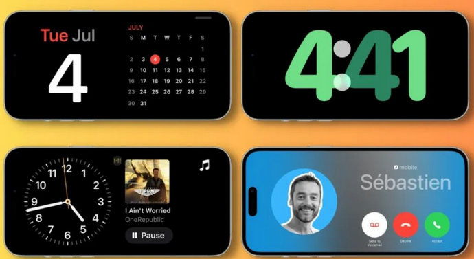 梓潼苹果手机维修分享iOS17横屏充电待机显示有什么好处 