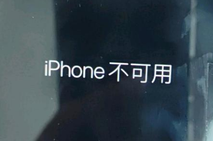 梓潼苹果服务网点分享锁屏界面显示“iPhone 不可用”如何解决 